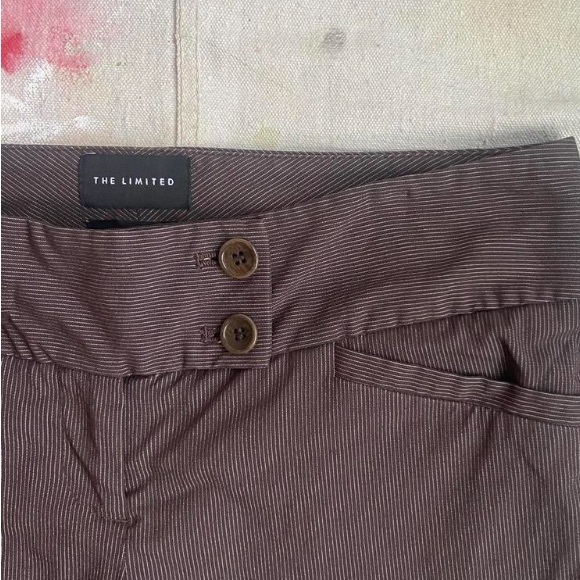 [SOLD] The Limited Brown Pinstripe Pants - Picture 3 of 4